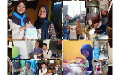 Wujudkan Kepedulian Sesama, SMP PGRI Babakan Ajak Siswa Salurkan Zakat Fitrah kepada Warga Sekitar